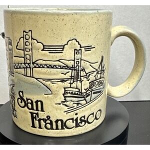 1985 Vintage SMITH WESTERN SMIWES San Francisco California Brown‎ Speckled MUG